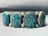 Intense Spiderweb Matrix Vintage Native American Navajo Sterling Silver Bracelet-Nativo Arts