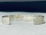 Bruce Morgan Vintage Native American Navajo Sterling Silver 14k Gold Bracelet-Nativo Arts