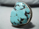 Huge Vintage Native American Navajo Spidervein Sterling Silver Huge Ring-Nativo Arts