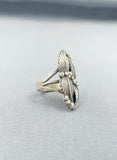 Striking Vintage Native American Navajo Sterling Silver Ring-Nativo Arts