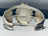 One Of The Best Native American Navajo Malachite Sterling Silver Flank Bracelet-Nativo Arts