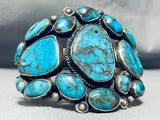 The Best Vintage Native American Hopi Ralph Tawangyaouma Turquoise Sterling Silver Bracelet-Nativo Arts