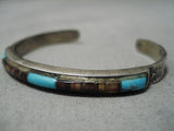 Amazing Vintage Navajo Turquoise Heishi Sterling Silver Native American Bracelet-Nativo Arts