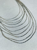 Breathtaking Vintage Native American Navajo Sterling Silver Necklace-Nativo Arts