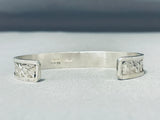 Marvelous Native American Zuni Signed Inlay Sunface Turquoise Coral Jet Sterling Silver Bracelet-Nativo Arts