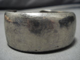 Marvelous Vintage Navajo Sterling Silver Native American Bracelet Cuff Old-Nativo Arts