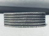 Late 1800's Early 1900's Vintage Navajo Sterling Silver Bracelet-Nativo Arts