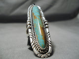 Incredible Vintage Native American Navajo Royston Turquoise Sterling Silver Ring-Nativo Arts
