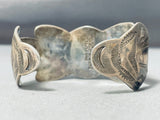 Very Important Vintage Native American Navajo Ingot Silver William Goodluck Turquoise Bracelet-Nativo Arts