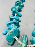 Native American 220 Grams Massive Nugget Vintage Navajo Heishi Turquoise Necklace Old-Nativo Arts