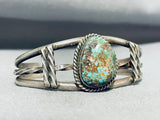 Spectacular Vintage Native American Navajo Royston Turquoise Sterling Silver Bracelet-Nativo Arts
