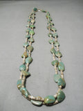 Native American Impressive Santo Domingo Royston Turquoise Heishi Necklace-Nativo Arts