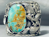 263 Gram Monster Buffalo Native American Turquoise Sterling Silver Bracelet-Nativo Arts