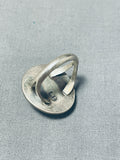 Amazing Authentic Vintage Native American Navajo Rare Mine Turquoise Sterling Silver Ring-Nativo Arts