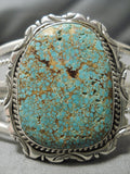 Magnificent Vintage Native American Navajo #8 Turquoise Sterling Silver Bracelet-Nativo Arts