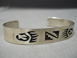 Very Intricate Vintage Hopi Native American Sterling Silver Bracelet-Nativo Arts