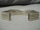 One Of The Best Vintage Native American Navajo Contemporist Turquoise Sterling Silver Bracelet-Nativo Arts