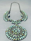 One Of The Best Ever Vintage Native American Navajo Royston Turquoise Sterling Silver Necklace-Nativo Arts