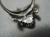 Important Navajo Horned Toad Sterling Silver Native American Ring-Nativo Arts