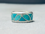 Detailed Leaf Vintage Native American Navajo Wrap Around Sterling Silver Ring-Nativo Arts
