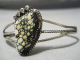 Exceptional Vintage Native American Navajo New Lander Turquoise Sterling Silver Bracelet-Nativo Arts