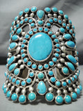 One Of The Best Native American Navajo Turquoise Sterling Silver Bracelet-Nativo Arts