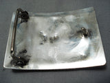 Noteworthy Vintage Zuni Turquoise Sterling Silver Buckle Native American Old-Nativo Arts
