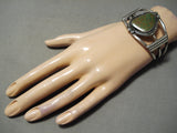 Important Vintage Native American Navajo Royston Turquoise Sterling Silver Bracelet Old-Nativo Arts