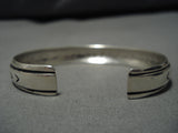 Fabulous Vintage Native American Navajo Thoms Singer Sterling Silver Bracelet Old-Nativo Arts