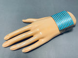 Native American 10 Story Vintage Zuni Turquoise Sterling Silver Bracelet-Nativo Arts