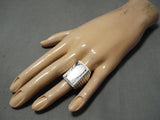 Amazing Navajo Wildhorse Inlay Sterling Silver Native American Ring-Nativo Arts