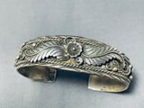 Amazing Sue Calabaza Vintage Native American Navajo Sterling Silver Bracelet-Nativo Arts