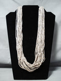 Native American One Of The Best Ever Vintage Santo Domingo Heishi Sterling Silver Necklace-Nativo Arts