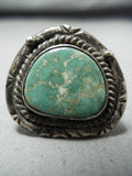 Eye-catching Vintage Native American Navajo Royston Turquoise Sterling Silver Ring-Nativo Arts