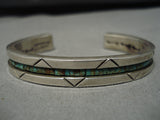 Native American Important Vintage Shawnee Choctaw Sterling Silver Bracelet Old-Nativo Arts