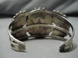 Marvelous Vintage Native American Navajo Blue Gem Turquoise Sterling Silver Native Bracelet-Nativo Arts