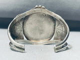 One Of The Most Unique Vintage Native American Navajo Petrified Wood Sterling Silver Bracelet-Nativo Arts