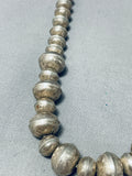 Unique Segmented Bead Vintage Native American Navajo Sterling Silver Bracelet-Nativo Arts