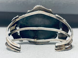 Absolutely Incredible Vintage Native American Navajo Turquoise Leaf Sterling Silver Bracelet-Nativo Arts