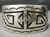 Fascinating Navajo Sterling Silver Bracelet Native American-Nativo Arts