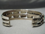 Superior Vintage Native American Navajo Sleeping Beauty Turquoise Sterling Silver Bracelet Old-Nativo Arts