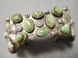 Statement Vintage Native American Navajo Royston Turquoise Sterling Silver Bracelet-Nativo Arts