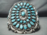 Authentic Vintage Native American Navajo Victor Moses Begay Turquoise Sterling Silver Bracelet-Nativo Arts