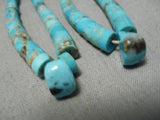 Important Vintage Native American Navajo #8 Turquoise Jacla Sterling Silver Style Earrings Old-Nativo Arts