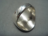 Unique Navajo Native American 14k Gold Kokopelli Sterling Silver Ring-Nativo Arts