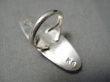 Important Vintage Native American Navajo Kirk Smith Sterling Silver Bubble Ring Old-Nativo Arts