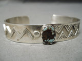 Important Vintage Native American Navajo Dry Creek Turquoise Sterling Silver Bracelet-Nativo Arts