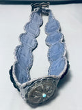 Early Museum Quality Vintage Native American Navajo Turquoise Sterling Silver Concho Belt-Nativo Arts