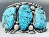 Native American Best Important Jean Dale Vintage Rare Turquoise Sterling Silver Bracelet-Nativo Arts