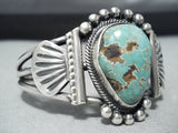 Important Vintage Native American Navajo Royston Turquoise Sterling Silver Bracelet-Nativo Arts